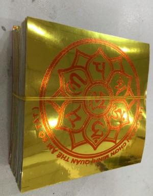 Sticker đế vàng